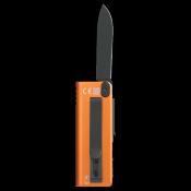 OKNMKORG Couteau Lampe Multi-Outils Oknife MK Lame Acier 9Cr18MoV Manche Alu Orange Slip Joint - Livraison Gratuite