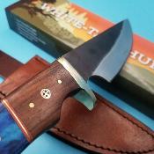 PA203438 Couteau de Chasse Rite Edge Hunter Lame Acier Carbone 1055 Etui Cuir - Livraison Gratuite