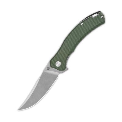QS151C1 Couteau QSP Walrus Green Lame Acier D2 SW Upswept IKBS - Livraison Gratuite