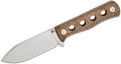 QS155A1 Couteau QSP Canary Fixed Blade Brown Lame Acier Cr8Mo2VSi SW Etui Kydex - Livraison Gratuite