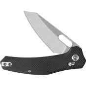 QS164C1 Couteau QSP Emu Black Glyde Lock Lame Acier Sandvik 14C28N Style Wharncliffe SW - Livraison Gratuite
