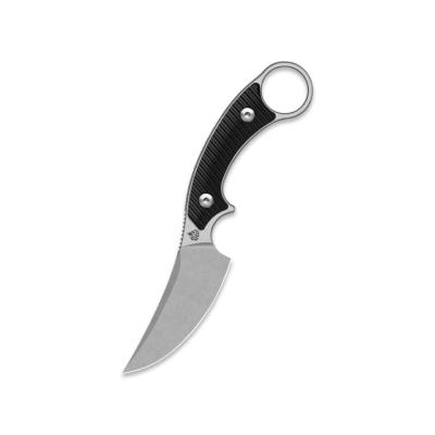 QS178A1 — Couteau QSP Baby Viper Lame Acier 10Cr15MoV 5tonewash Clip Point Manche G10 Noir Étui Kydex Livraison Gratuite