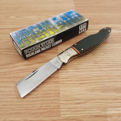 RR2044 Couteau Rough Ryder Highland Lame Cleaver Acier 440 Lockback - Livraison Gratuite