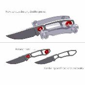 RS3552NM Real Steel Receptor - Lame Acier 14C28N Manche Micarta Natural Etui Kydex - Livraison Gratuite