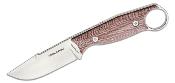 RS3612RM Couteau Real Steel Furrier Harpoon Red Lame Acier N690 Etui Cuir - Livraison Gratuite