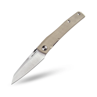 RS7221C Couteau Real Steel Destra Phantom Lame Acier Nitro-V Manche Coyote Tan G10 Liner Lock | Livraison Gratuite