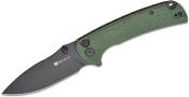 S230323 Couteau Sencut Pulsewave Green Lame Acier 9Cr18MoV Black IKBS - Livraison Gratuite