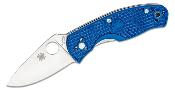 SC136PBL Couteau Spyderco Persistence Lightweight Blue Lame Acier S35VN Plain - Livraison Gratuite