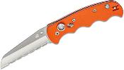 SC165GSOR Couteau Automatique Spyderco Autonomy AUTO Orange Lame Acier H-1 Serrated Made USA - Livraison Gratuite