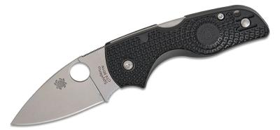 SC230PBK Spyderco Lil' Native Lightweight – Couteau Pliant Compact, Lame CTS BD1N Manche FRN Noir Lockback USA - Livraison Gratuite