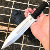 STT22010 Poignard Dague S-tec Tactical Dagger Lame Acier 8Cr13MoV Etui Nylon - Livraison Gratuite