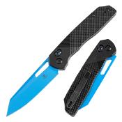 T1006V2 Couteau Tenable Shard Blue Lame Acier 14C28N Tanto Reverse - Livraison Gratuite
