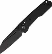 TD021BK Defcon Tactical Black | Couteau Pliant | Lame Reverse Tanto Acier 14C28N Noire | Manche Aluminium Noir | Axis Lock - Livraison Gratuite