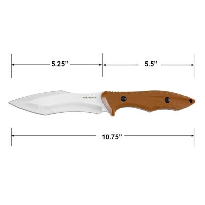 TFFIX120BN Couteau Tac Force Lame Fixed Blade Acier 3Cr13MoV Manche Brown G10 Etui Nylon - Livraison Gratuite