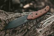 TPWILD04 TOPS Knives Wilderness Guide 4 – Lame Fixe Lame Acier 1095 Manche Tan Canvas Micarta Housse Nylon USA - Livraison Gratuite