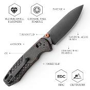 TVJM03CU14 Trivisa Dragonfly-Y – Couteau Pliant EDC, Lame 14C28N, Manche Copper Verrouillage Axis Lock - Livraison Gratuite