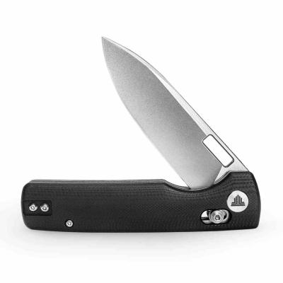 TVTY29BG14 Trivisa Sabretooth BG | Crossbar Lock | Lame Drop Point Acier 14C28N | Manche G10 Black Roulements Céramique - Livraison Gratuite