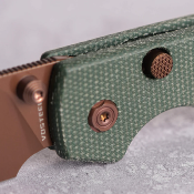 VOSA2907 Couteau Vosteed Raccoon Top Liner Lock Lame Drop Point Acier 14C28N Manche Micarta Green - Livraison Gratuite