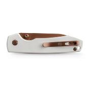 VOSA2913 Couteau Vosteed Raccoon A2913 Drop-Point Acier 14C28N Manche G10 Blanc Sécurité Top Liner Lock – Livraison Gratuite