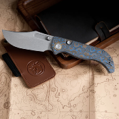 VOSA3903 Couteau Vosteed Naga A3903 | Lame Clip Point Acier S35VN Manche Micarta Ocean Top Liner Lock - Livraison Gratuite