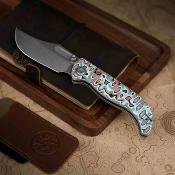 VOSA3908 Vosteed Naga – Couteau lame acier S35VN clip point manche Bamboo Micarta Top Liner Lock – Livraison Gratuite