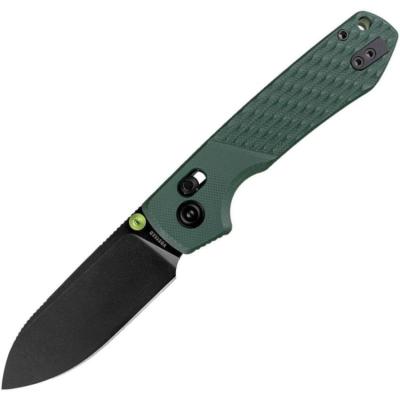 VOSA4902 Couteau Pliant Vosteed Raccoon 2.0 ModSwap Lame Acier Nitro-V Manche G10 Vert Crossbar Lock - Livraison Gratuite