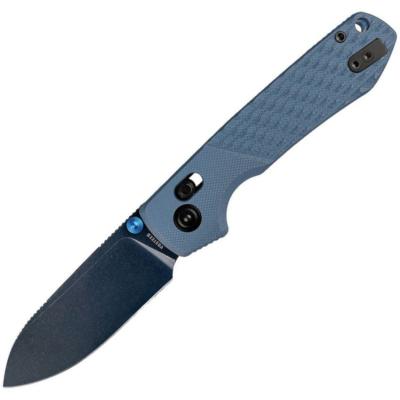 VOSA4903 Couteau Pliant Vosteed Raccoon 2.0 ModSwap Lame Acier Nitro-V Manche G10 Bleu Crossbar Lock - Livraison Gratuite