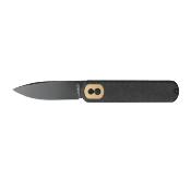 VOSCGVPMK Couteau Vosteed Corgi Black Lame Acier 14C28N Blackwash IKBS Trek Lock - Livraison Gratuite