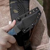 VOSD0407 Vosteed H-Back D0407 – Couteau Lame Acier Nitro-V Manche Micarta Blue Ocean Etui SOAR Clip – Livraison Gratuite