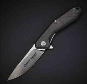 WAR082CFG Couteau pliant WithArmour Gent | Framelock Lame Acier D2 Manche G10 noir + FCarbone Clip de poche - Livraison Gratuite