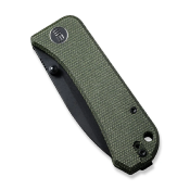 WE2004J Couteau We Knife Banter Lame Spear Point Acier S35VN Manche Micarta Vert Pivot Roulements à Billes - Livraison Gratuite