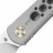ZX34992A1 Kizer Feist 2 X-Series – Couteau pliant Lame Acier M390 Reverse Tanto Manche titane Frame Lock - Livraison Gratuite