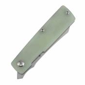 B2135A4 Couteau Higonokami Tenable Knives Lame Acier D2 Reverse Tanto Manche Plaquettes Jade G10 Linerlock | Livraison Gratuite