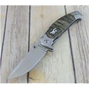 BR0355 Couteau Browning Tactical Hunter A/O Camo Acier 9Cr14MoV - Livraison Gratuite