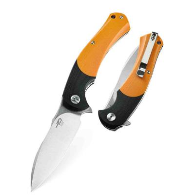 BTKG32C Couteau Bestech Penguin Black/Orange G10 Lame D2 - Livraison Gratuite
