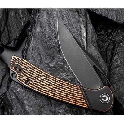 CIVC2005F Couteau Civivi Dogma Copper Lame Acier D2 Roulements à Billes - Livraison Gratuite