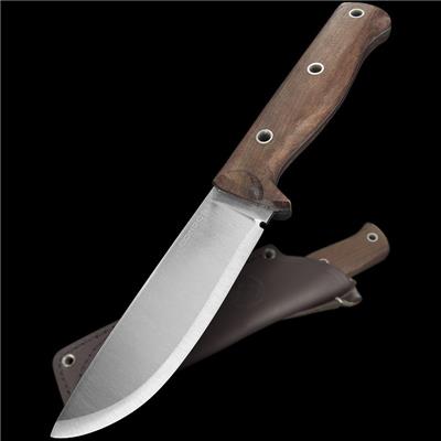 Couteau Bushcraft Condor Swamp Romper Lame Acier Carbone 1075 Manche Noyer Etui Cuir Made In El Salvador CTK390045HC - Free SHipping