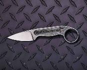 KA7600 — Couteau KA-BAR Elishewitz Pocket Tool Wrench Lame Acier 425 Drop Point Grise Fabriqué aux USA Étui Celcon - Livraison Gratuite