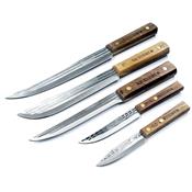 Lot de Couteaux - 5 Couteaux Buschraft de Camp Acier Carbone Made In USA OH705 - Free Shipping