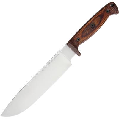 Couteau Ontario Bushcraft Woodsman Lame Acier 5160 Manche Bois Made USA ON8697 - Free Shipping