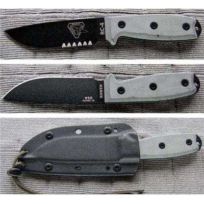RC4S ESEE / RAT Cutlery RC-4 Serrated - Couteau de Combat RAT Cutlery ESEE Made In USA - LIVRAISON GRATUITE
