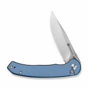 S251023 Sencut Ingot Blue | Couteau Lame Acier D2 Clip Point | Manche Aluminium | Button Lock | Livraison Gratuite