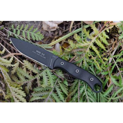 Couteau de Survie TOPS HOG 4.5 Acier Carbon 1095 Manche Micarta Etui Nylon Made In USA TPHOG45 - Free Shipping