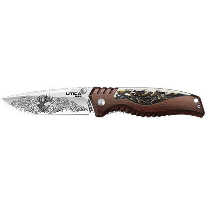 UTK911076CP Couteau Utica Apter Blade IV Acier 8Cr13MoV - Livraison Gratuite