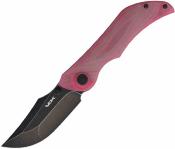VDK023 Couteau Pliant VDK Knives Talisman | Lame Acier D2 Black Stonewash | Liner Lock & Manche G10 Red - Livraison Gratuite