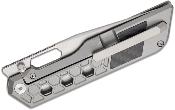 ATZ1878GGL ArtisanCutlery Beest Couteau pliant Lame Drop Point Acier S35VN Manche Titane + Carbone – Frame Lock – Livraison Gratuite