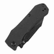 B1058A1 Couteau TENABLE Loki Lame Acier Nitro-V Blackwash Manche Micarta Noir Liner Lock - Livraison Gratuite