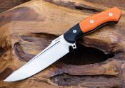 BG049 Poignard Begg Knives Alligator Black/Orange Lame Acier 14C28N Etui Kydex - Livraison Gratuite