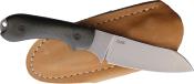BRAD3SF102 Couteau Bradford Guardian 3 Lame Acier Bohler N690 Stonewash Manche Micarta Green Étui Cuir USA - Livraison Gratuite