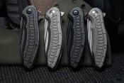 BRB273 Couteau Brous Blades Bionic 3.0 Lame Acier D2 | Manche Titane Sculpté Gris | Made in USA - Livraison Gratuite